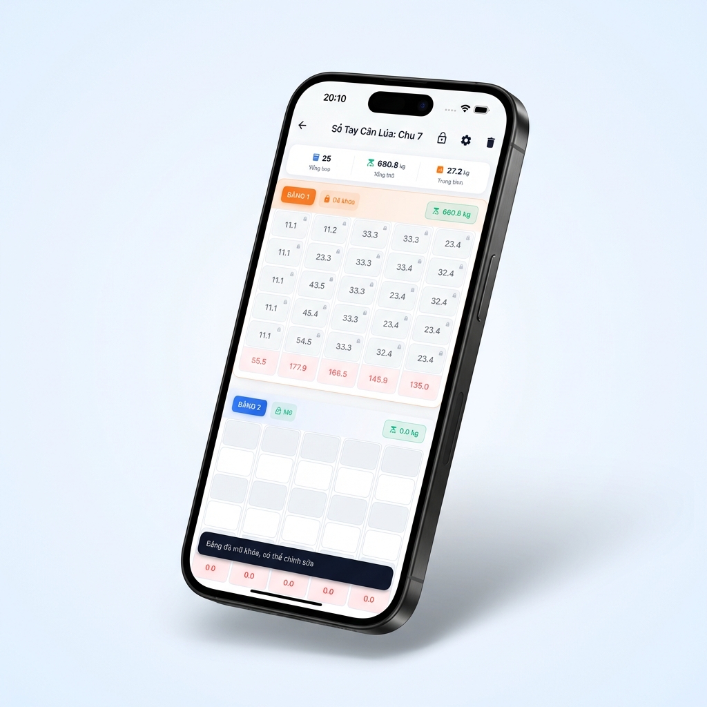 Sổ Tay Cân Lúa App Screenshot